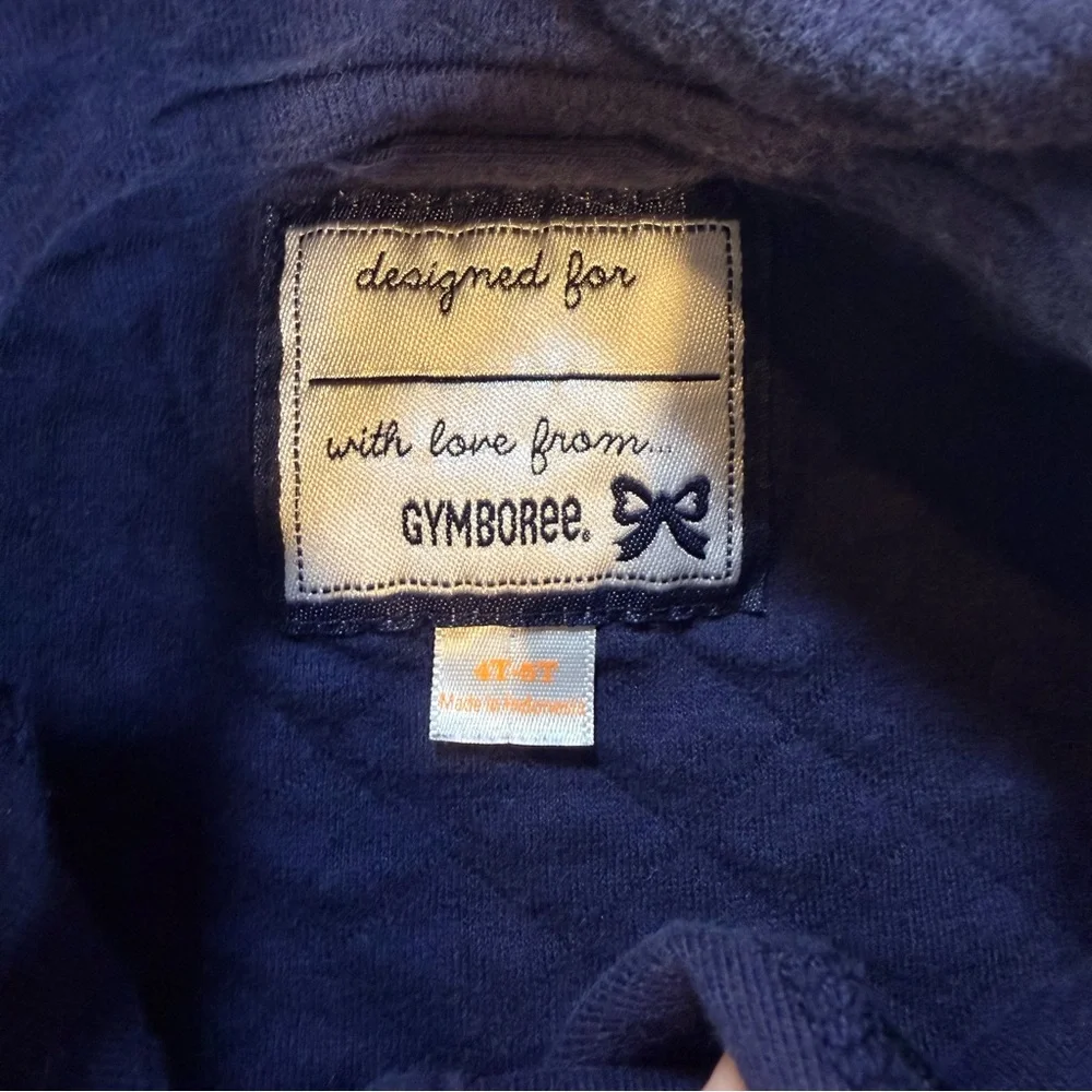 Gymboree Size 4T-5T CHARM CLASS Navy Blue Quilted Jacket School‎ Travel Casual